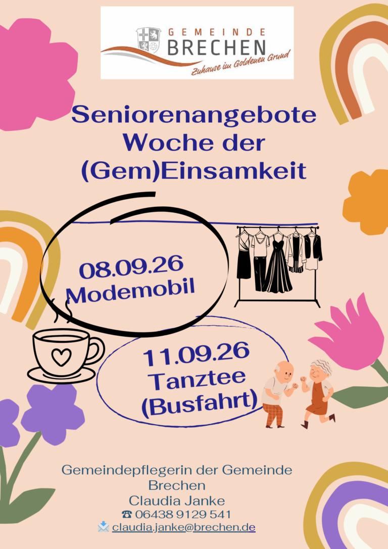 Seniorenangebote Woche der (Gem)Einsamkeit